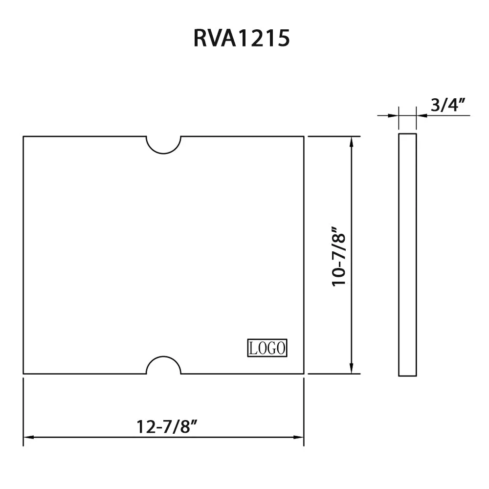 13 x 11 inch Solid Wood Replacement Cutting Board for RVH8215 and RVQ5215 workstation sinks