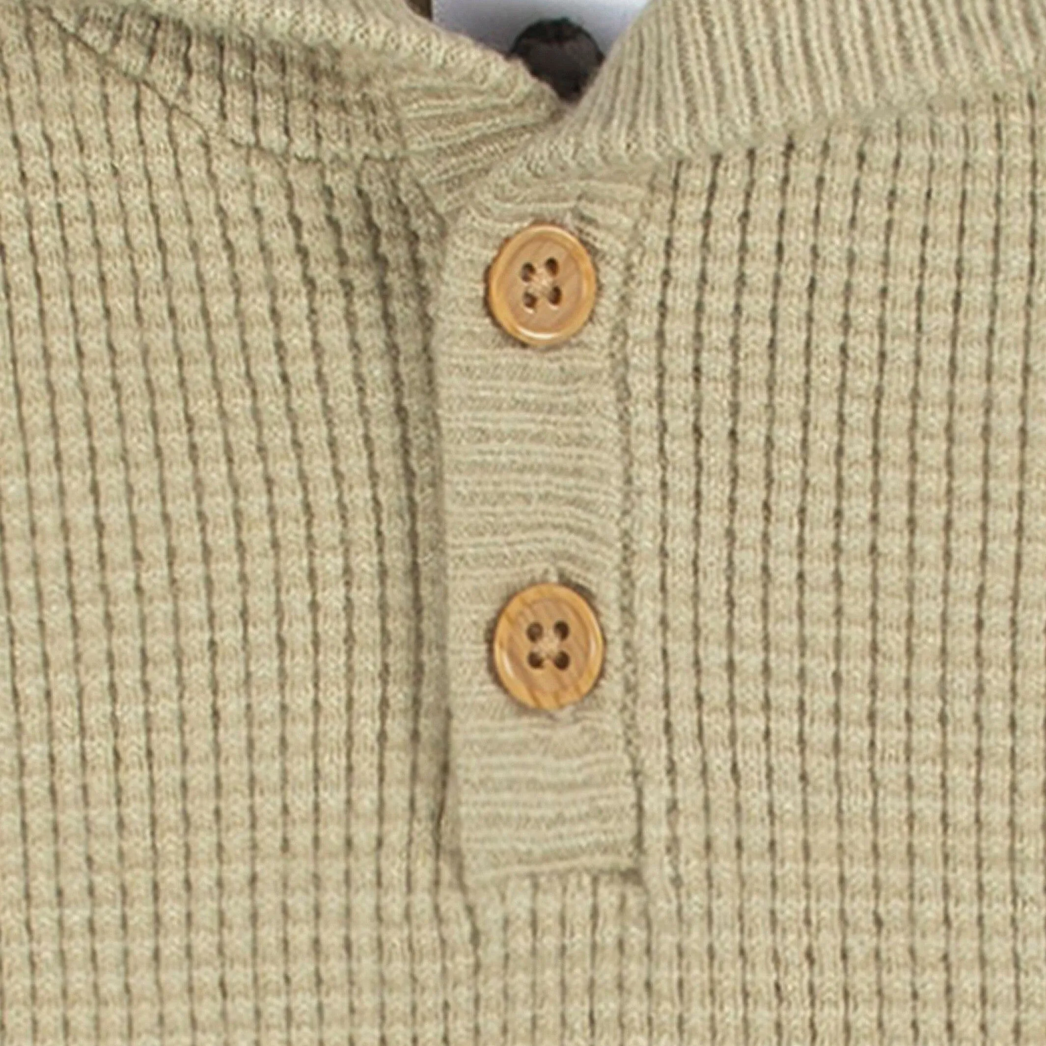 2-Piece Infant and Toddler Boys Tan Sweater Knit Set