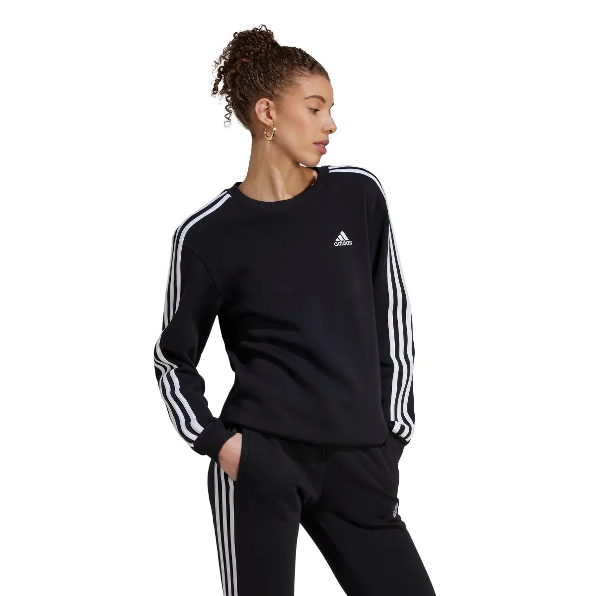 adidas Women's Essentials 3-Stripes Fleece Sweatshirt