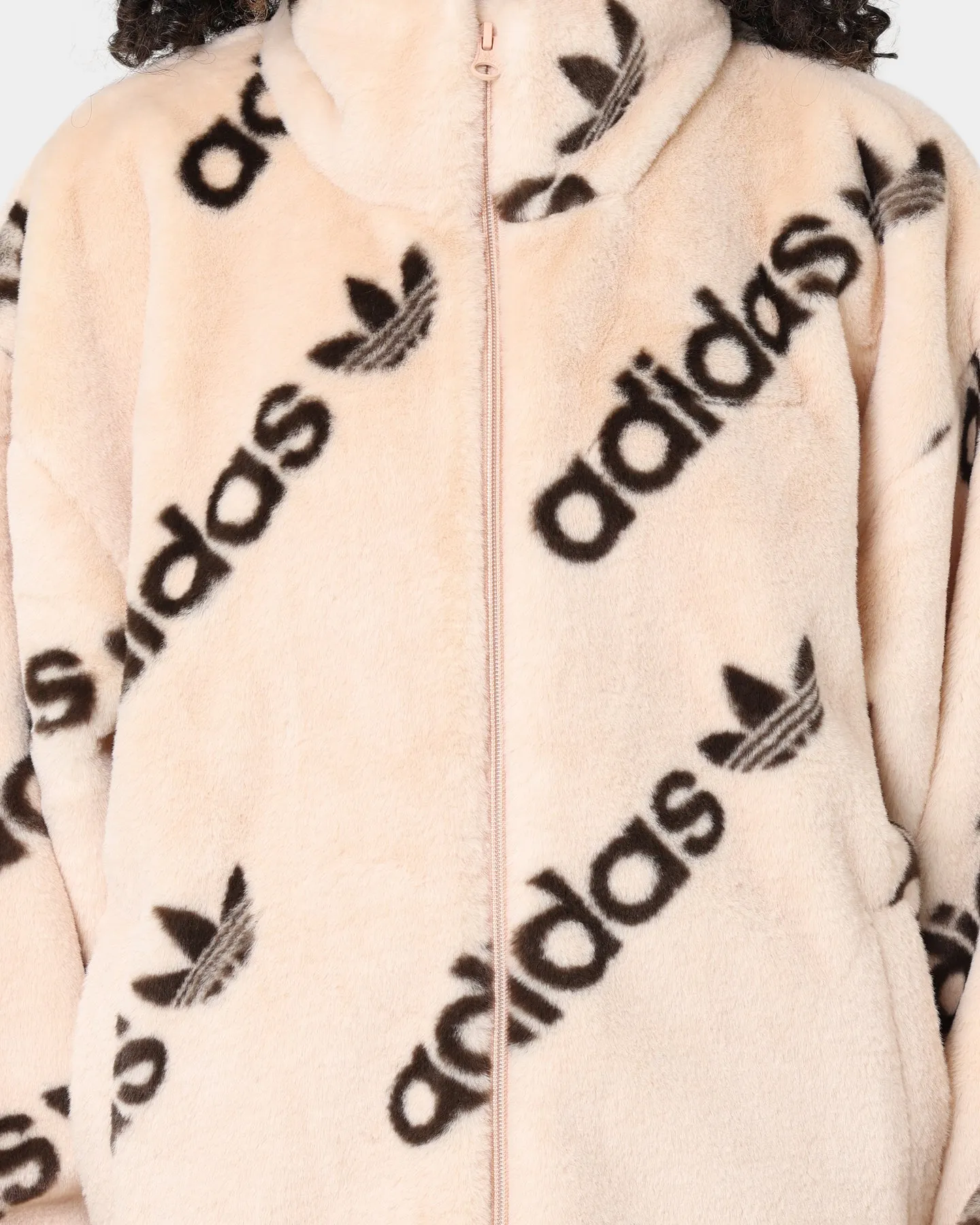 Adidas Women's Fur Jacket Halo Blush