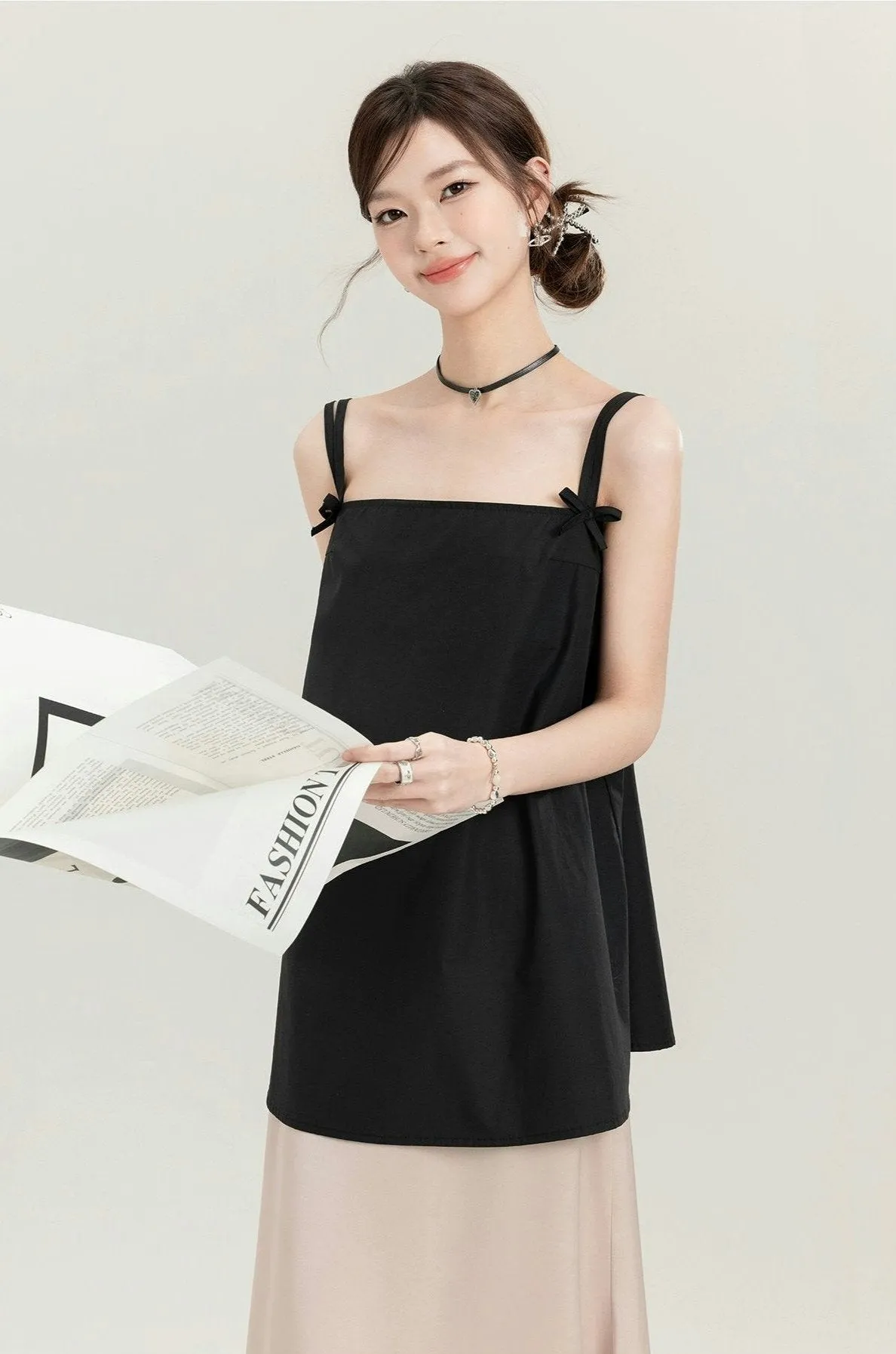 Adjustable Strap Flare-Fit Camisole Top