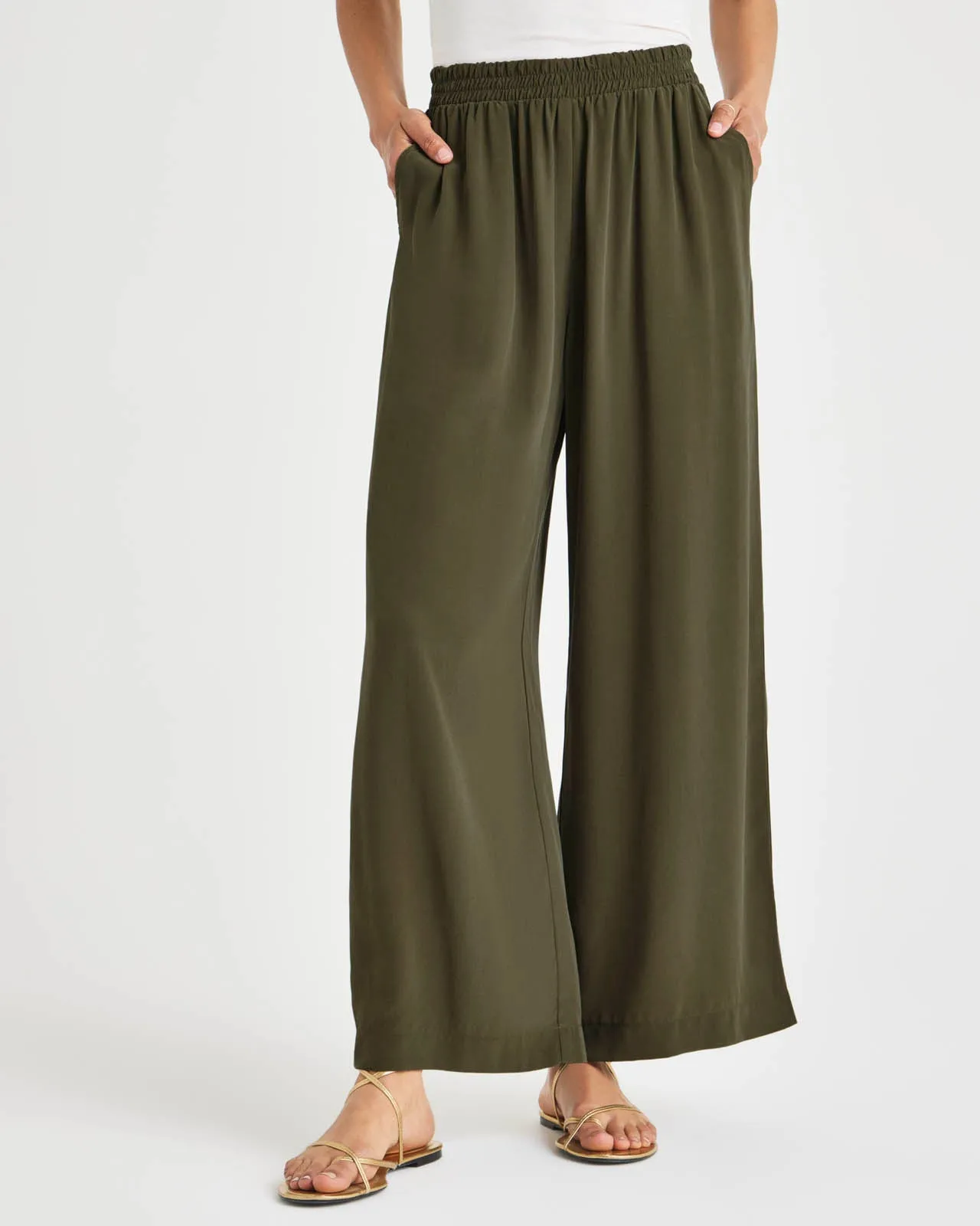 Alessandra Silk Wide Leg Pant