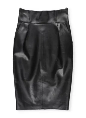 Alexandre Vauthier Leather Pencil Skirt