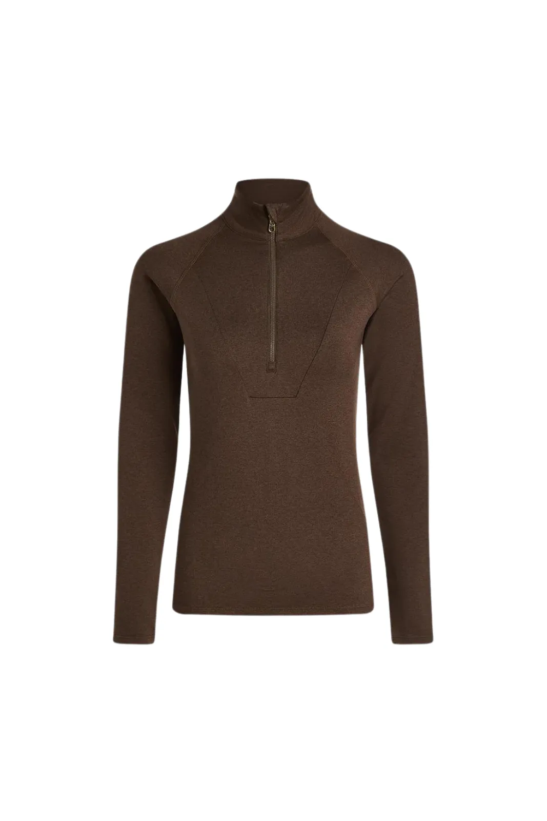 Always Warm Base Layer Half Zip, Deep Chocolate Marl