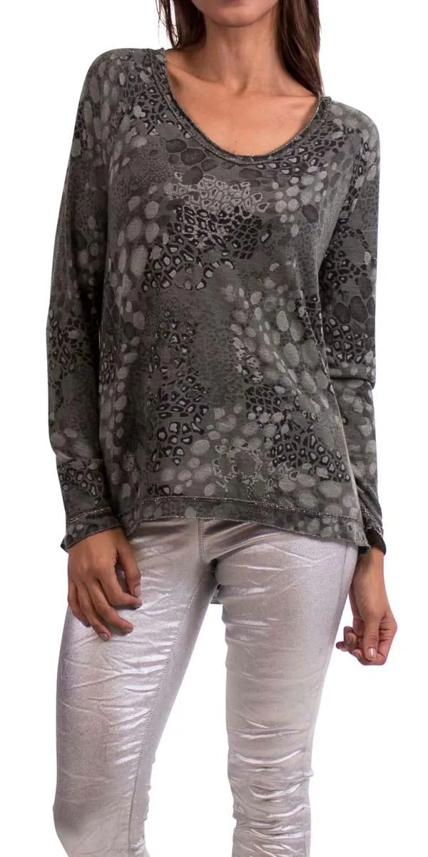 Analia Print Sweater