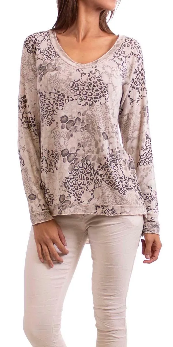 Analia Print Sweater