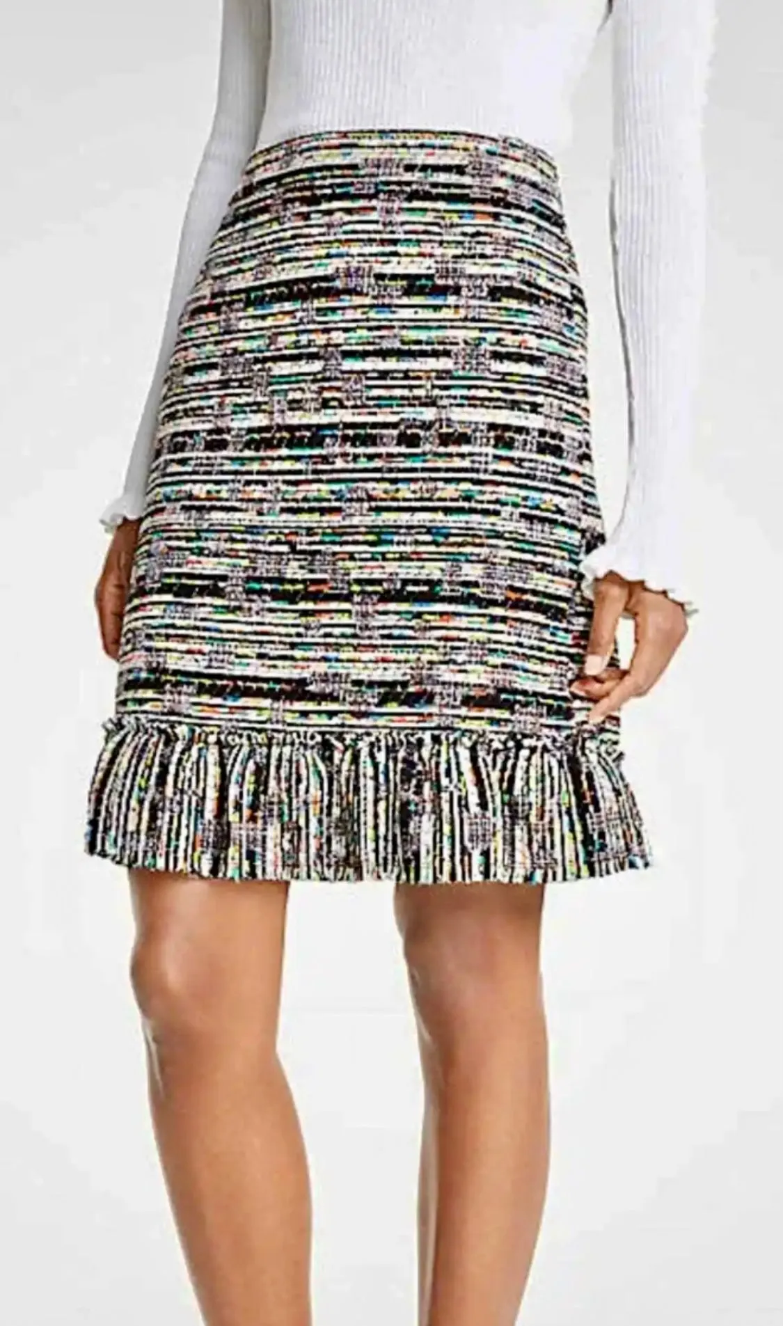 ANN TAYLOR RAGLAN MULTICOLORED SKIRT - 6