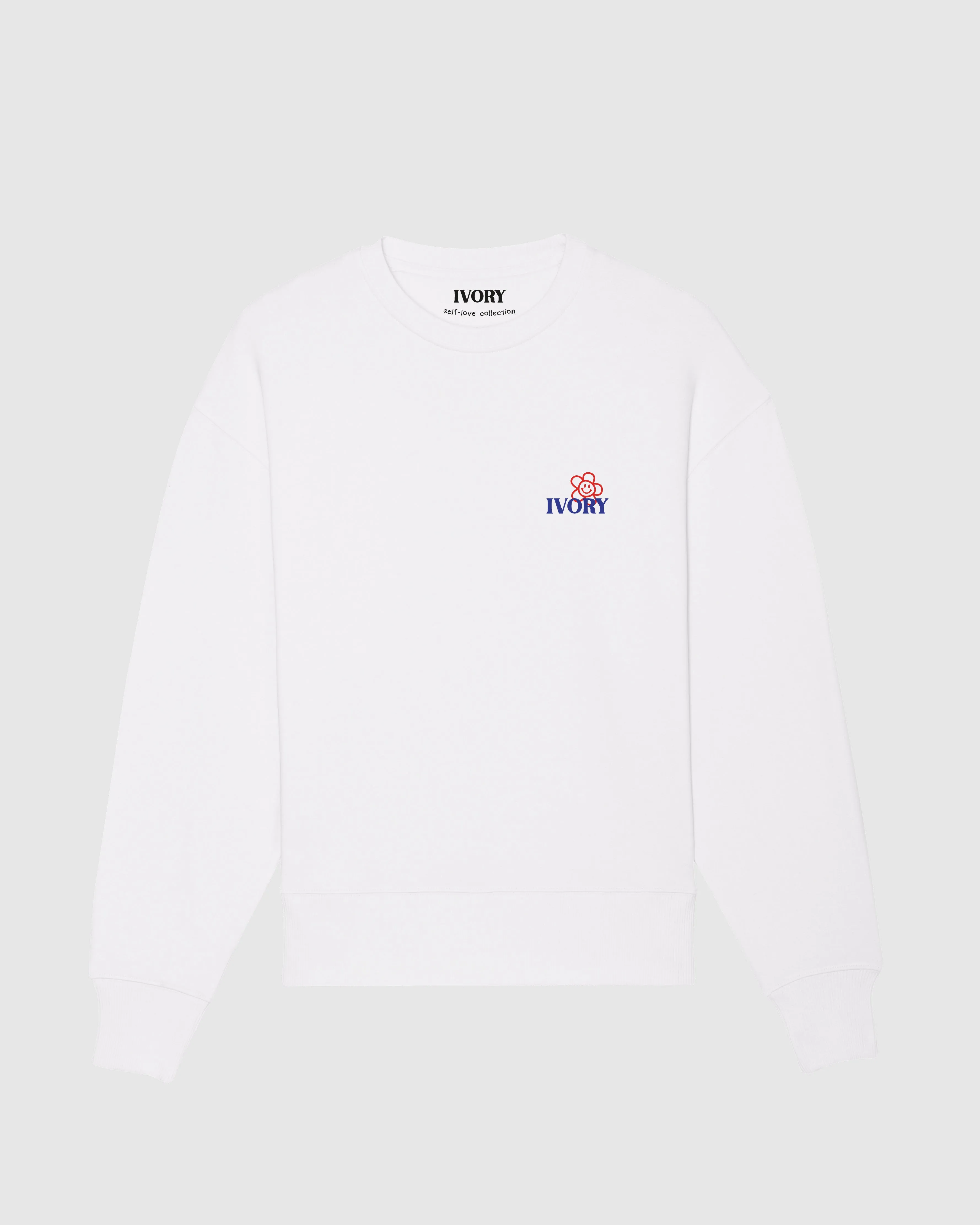 ANXIETY IS A LIAR SWEATSHIRT IN WHITE