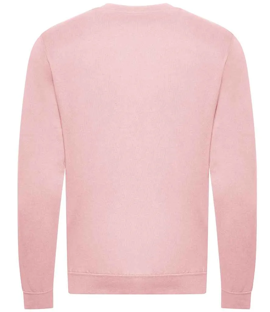 AWDis Unisex Organic Sweatshirt | Baby Pink