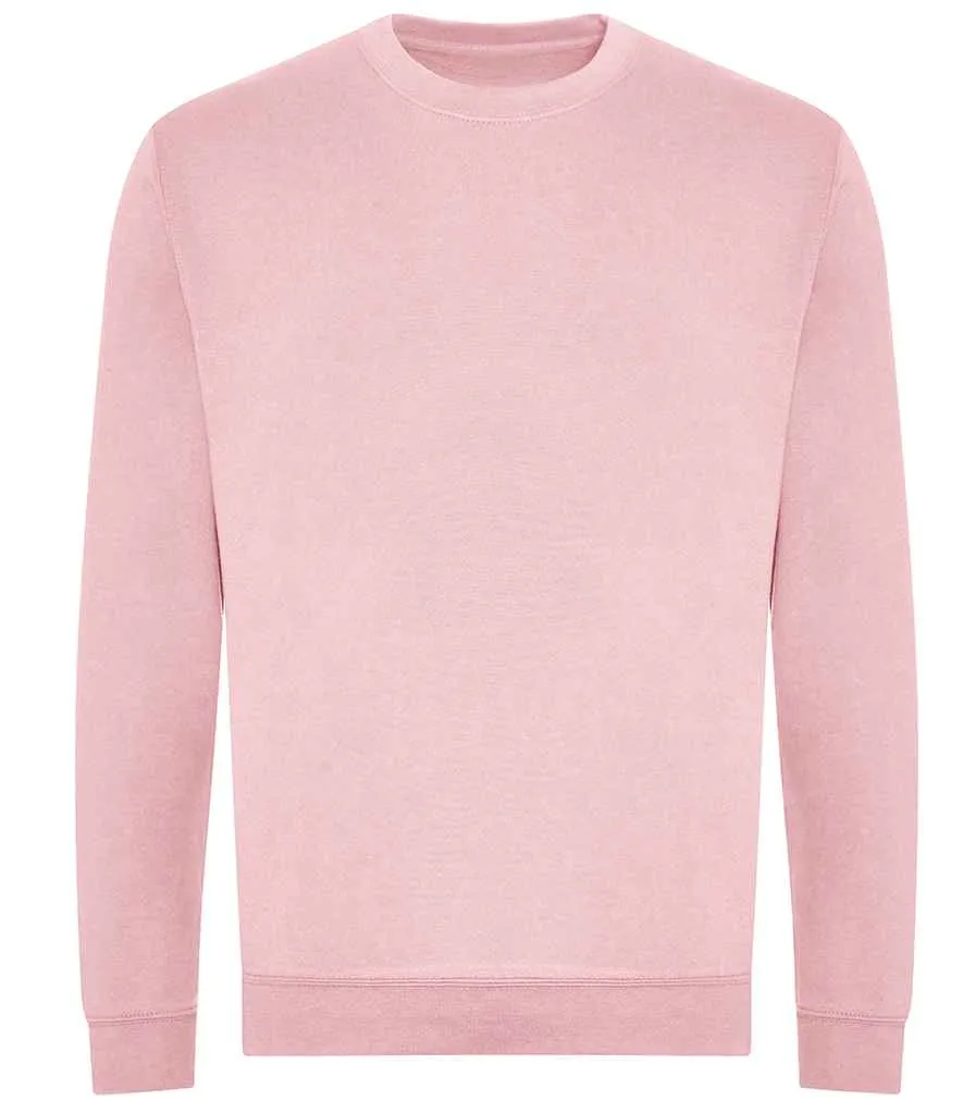 AWDis Unisex Organic Sweatshirt | Baby Pink