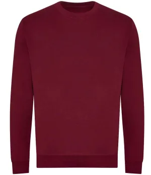 AWDis Unisex Organic Sweatshirt | Burgundy