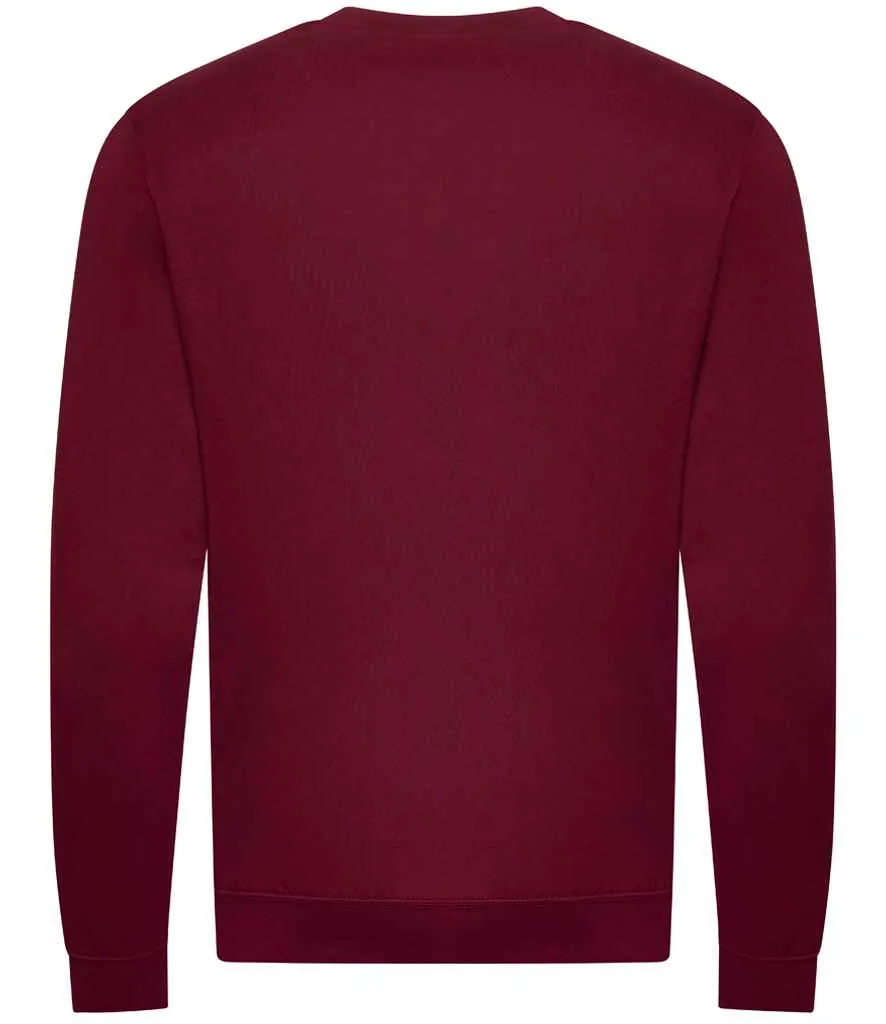 AWDis Unisex Organic Sweatshirt | Burgundy