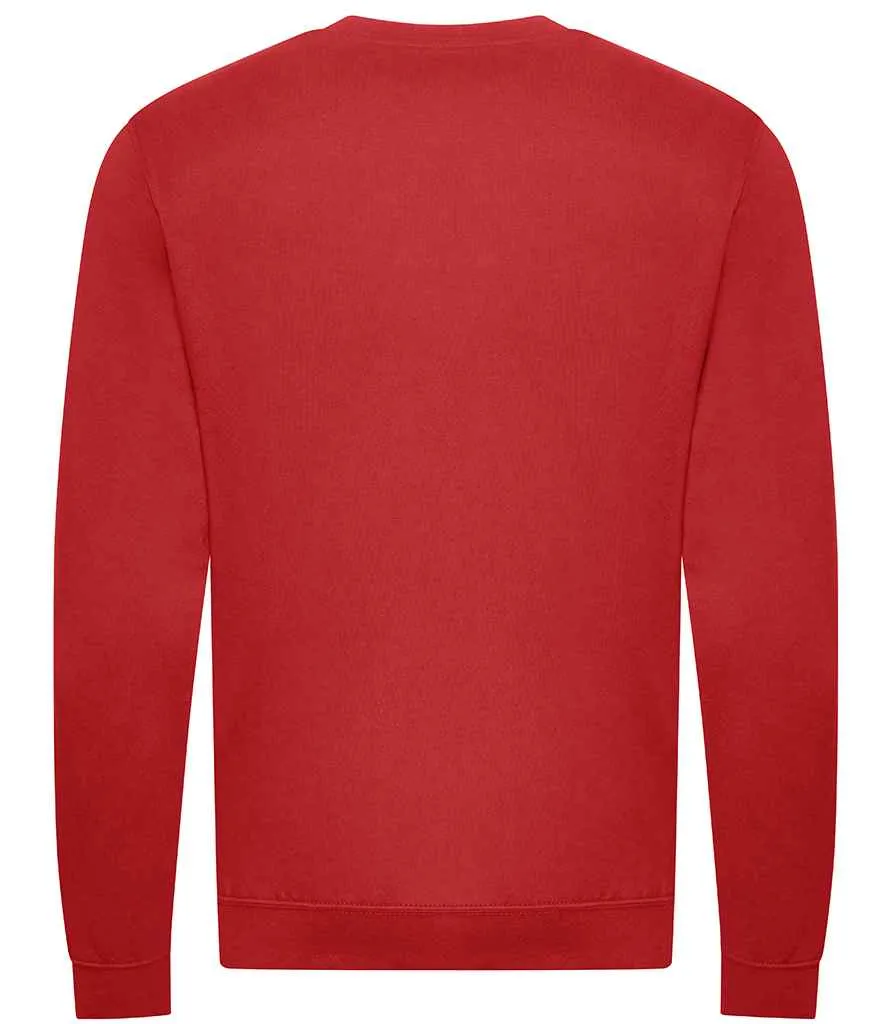 AWDis Unisex Organic Sweatshirt | Fire Red