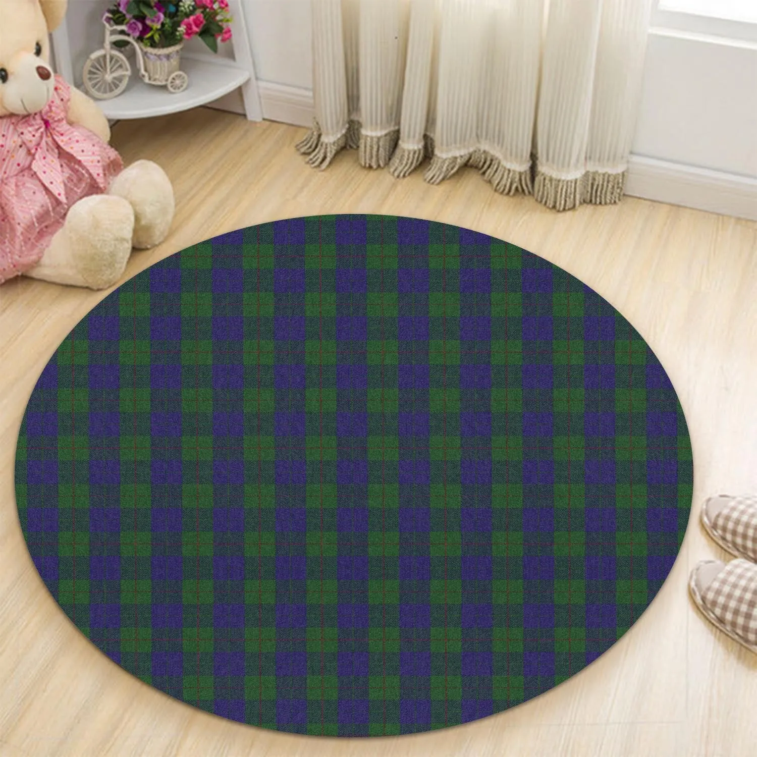 Barclay Tartan Round Rug