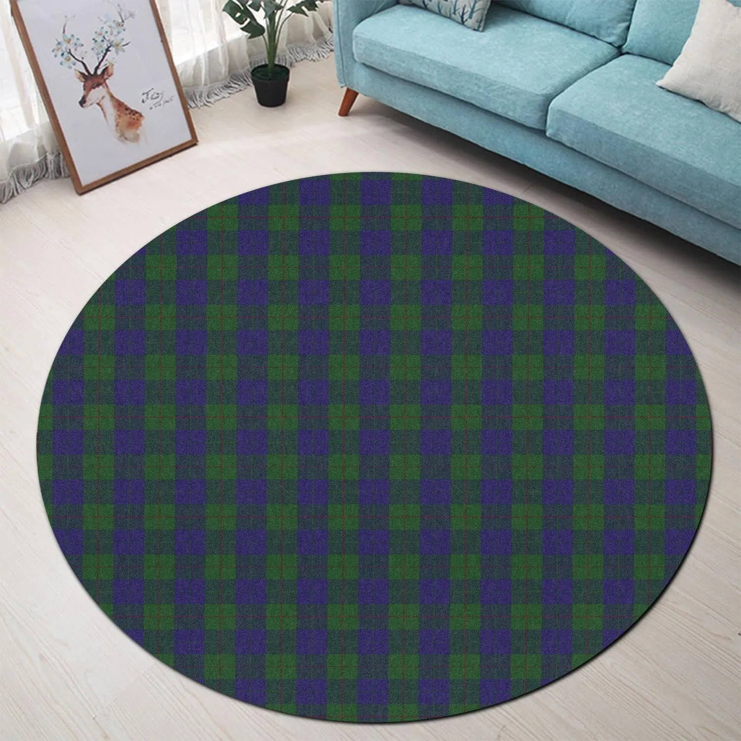 Barclay Tartan Round Rug