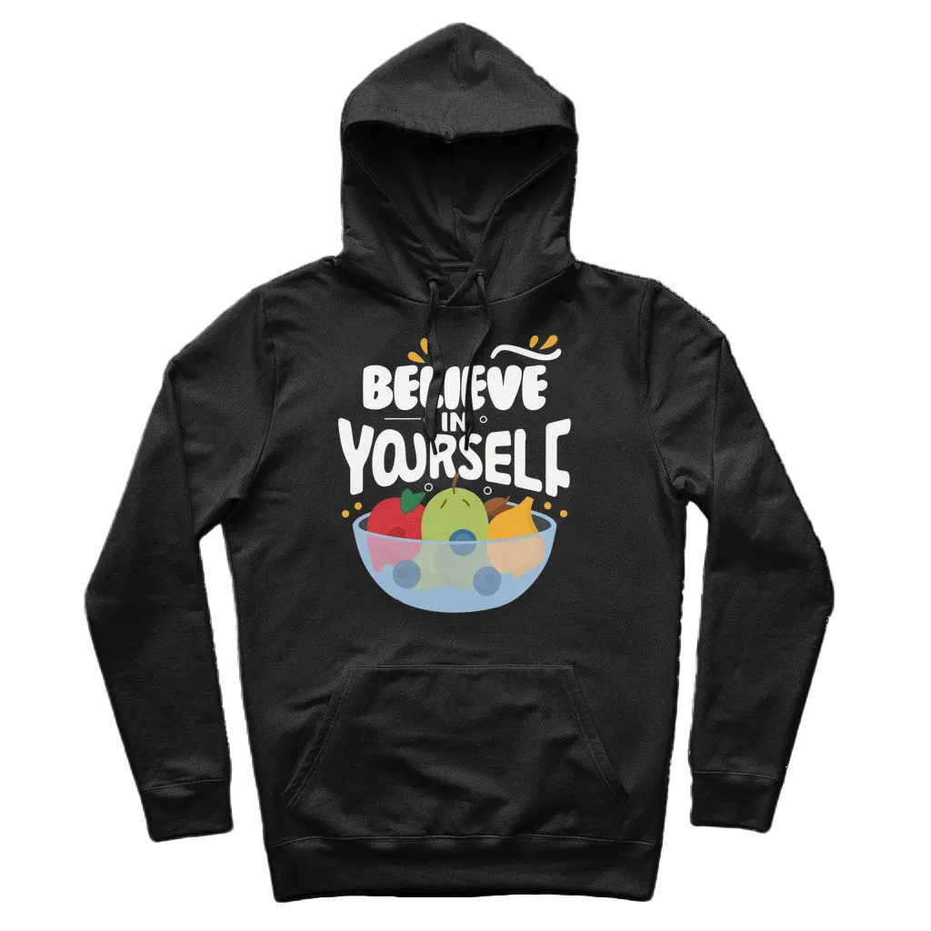 Believe In Yourself Organic Cotton Graphic Hoodie