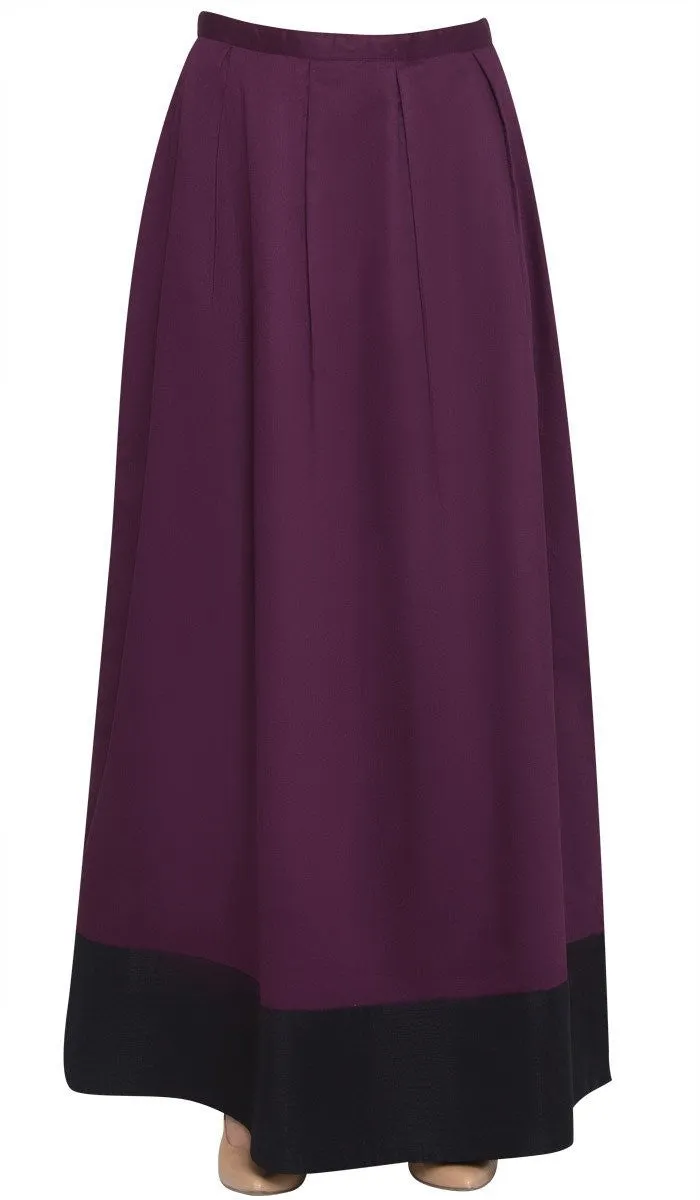 Bella Formal Silky Long Maxi Skirt - Purple - FINAL SALE