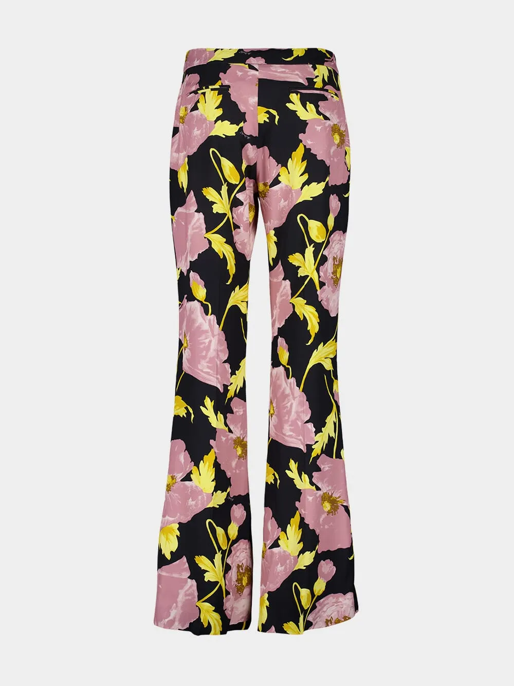 Black Floral Saturday Night Pants