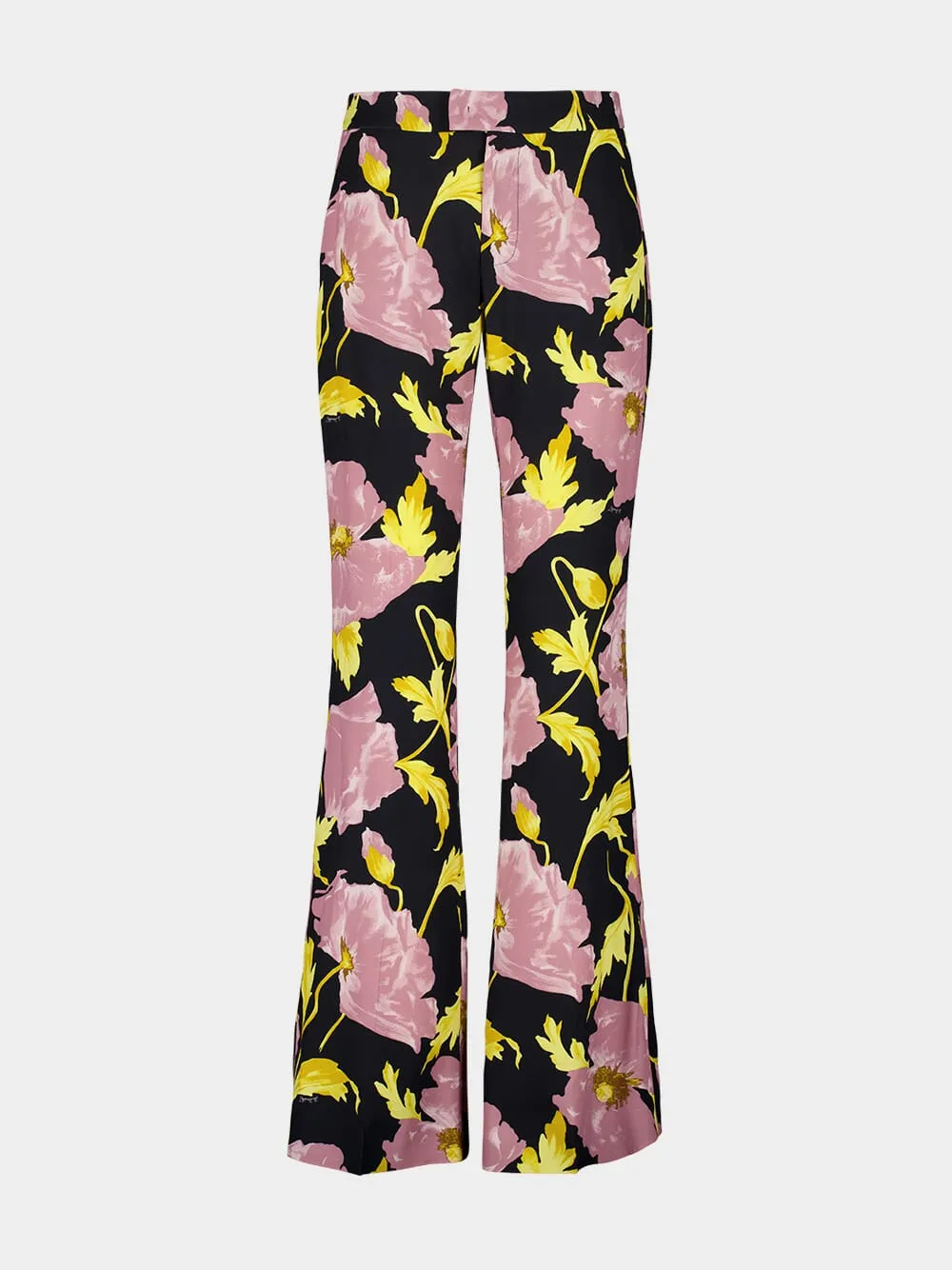 Black Floral Saturday Night Pants