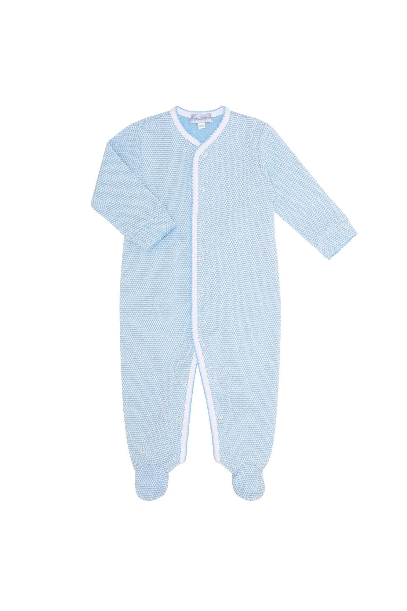 Blue Bubble Baby Footie