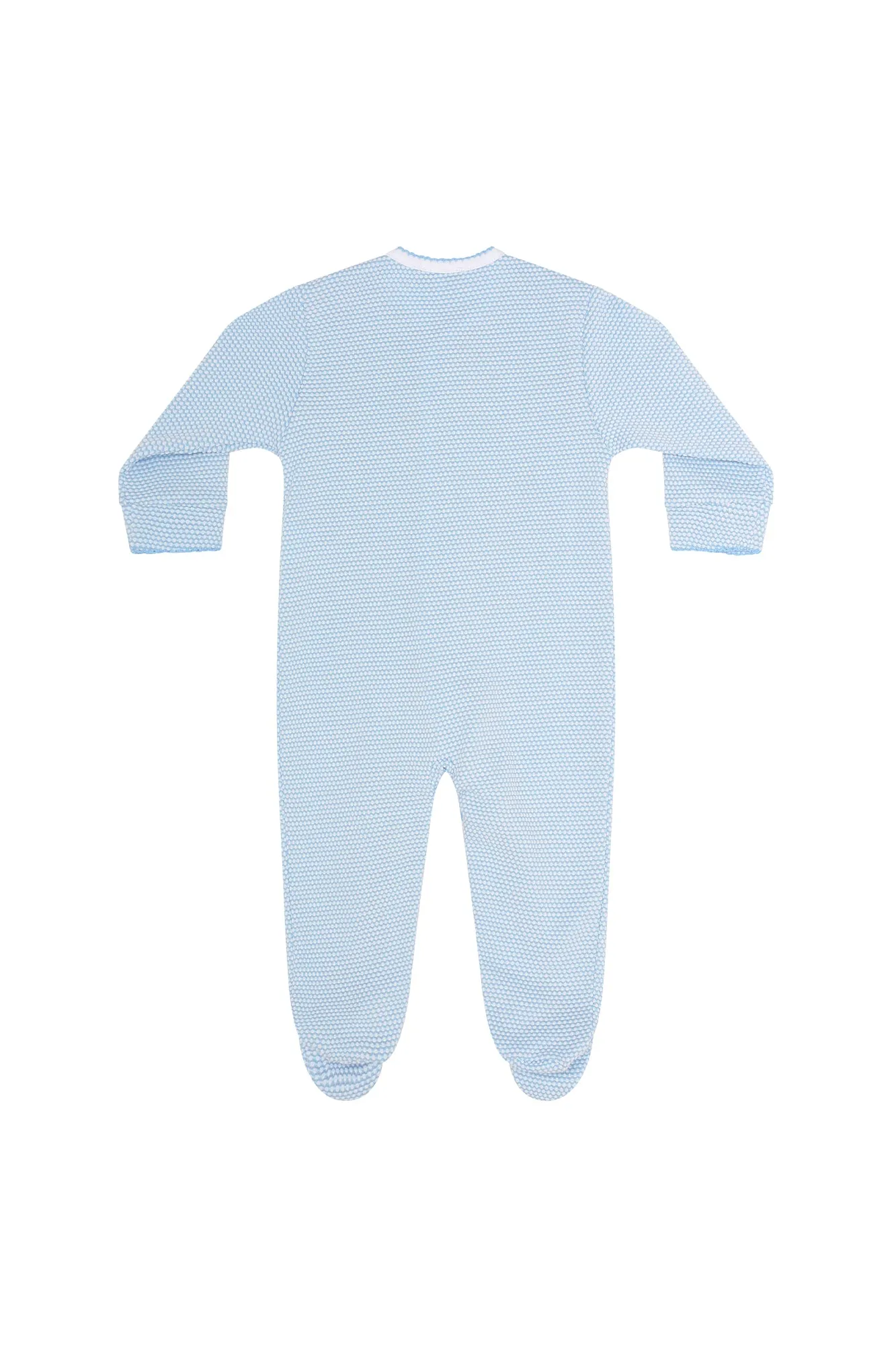 Blue Bubble Baby Footie