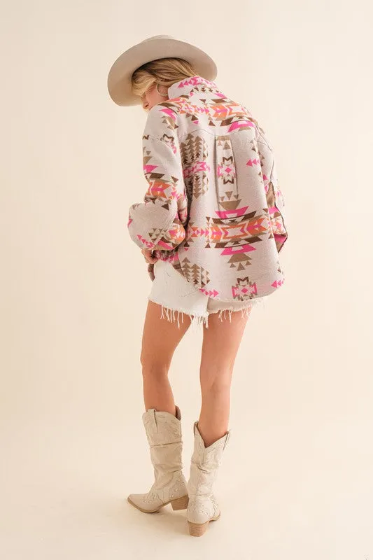 Bohemian Cozy Aztec Western Pullover