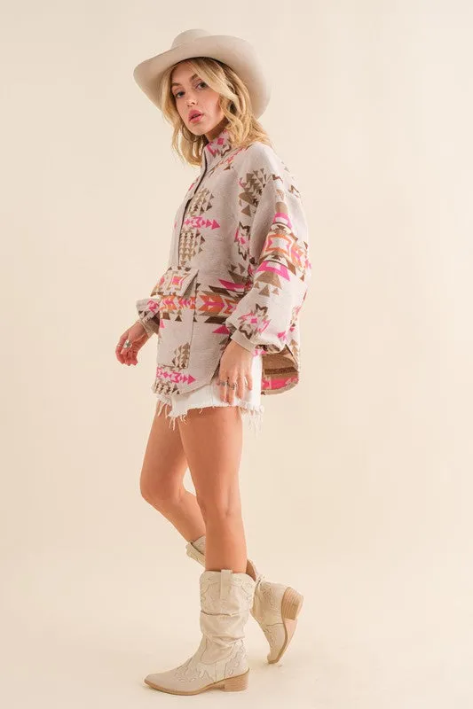 Bohemian Cozy Aztec Western Pullover