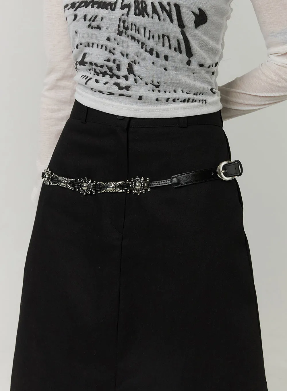 Boho Faux Leather Belt CJ422