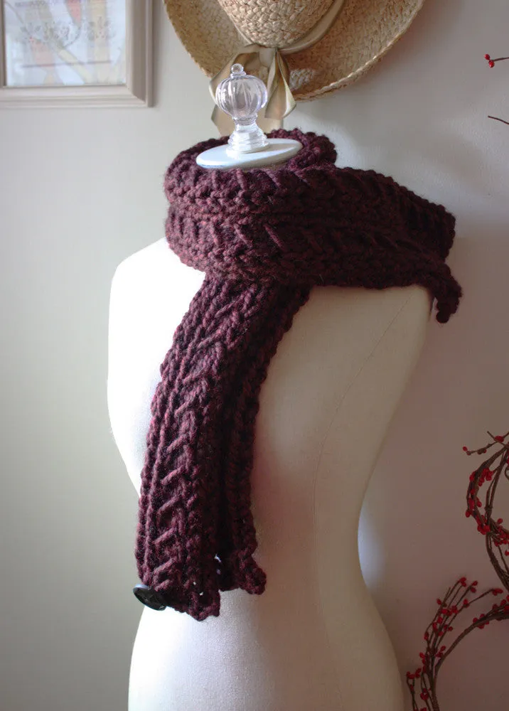 Bordeaux Cowl Neckwarmer Knitting Pattern