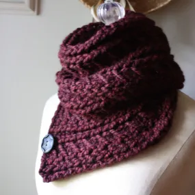 Bordeaux Cowl Neckwarmer Knitting Pattern