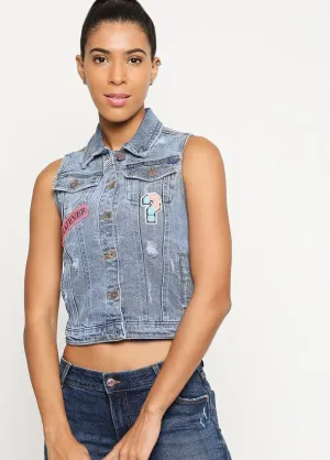 Boston Denim Vest Jacket