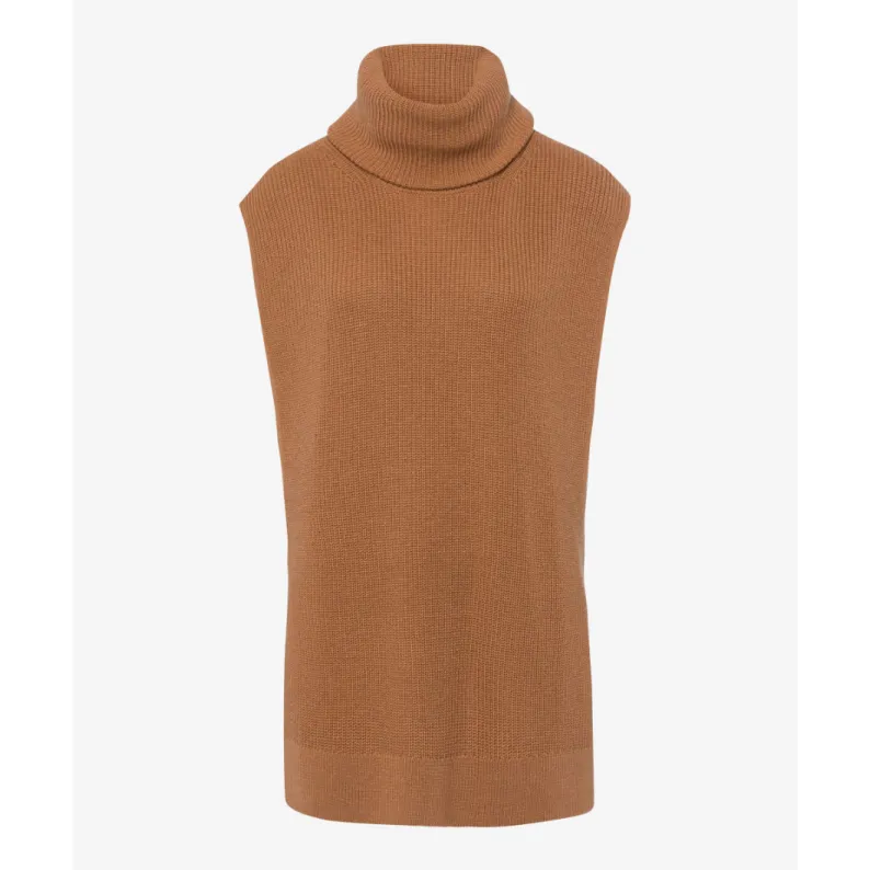 Brax Ella Short Sleeved Roll Neck Jumper 33-2958 Vikunja