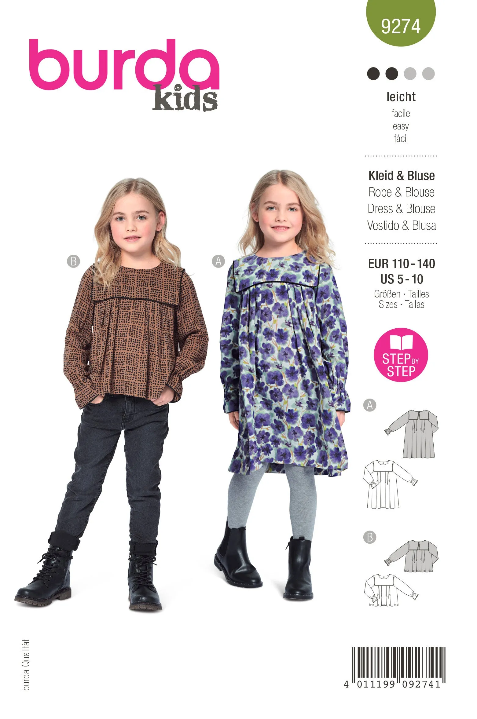 Burda Child Top and Dress 9274