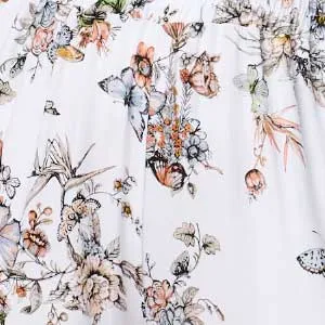 Butterfly Print High Rise Relaxed Trousers