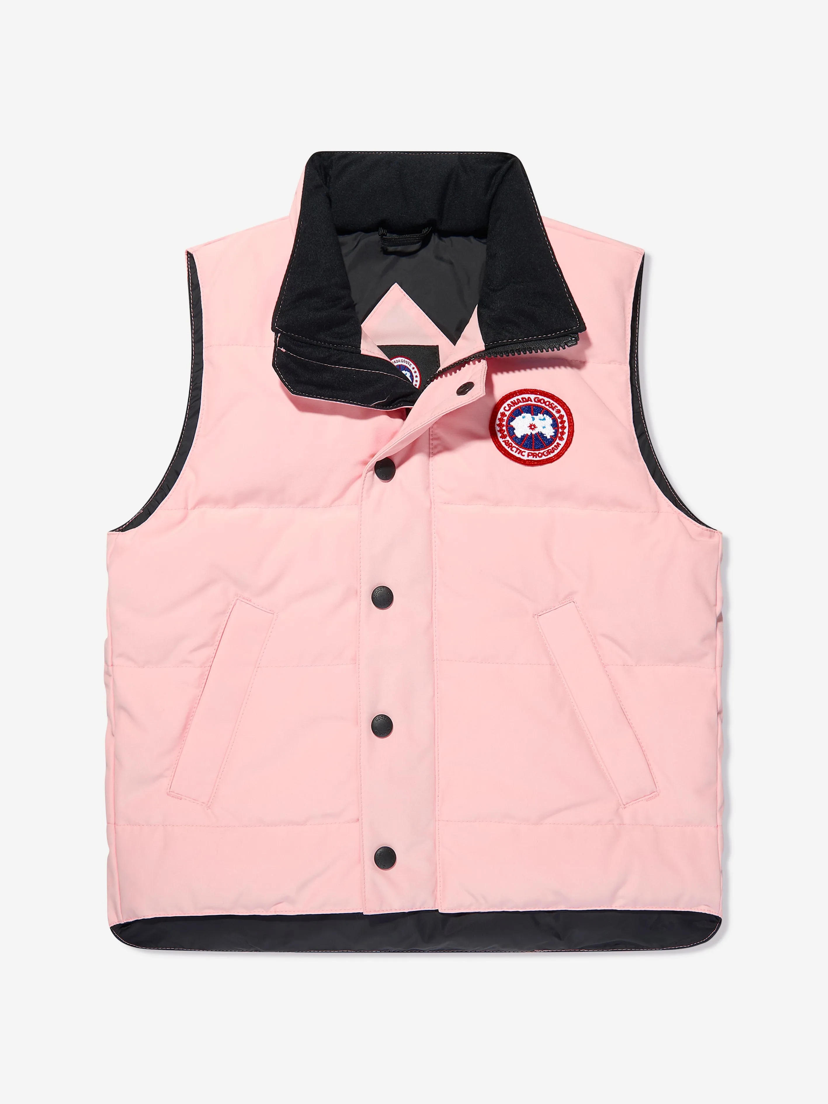 Canada Goose Girls Vanier Vest in Pink