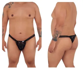 CandyMan 99420X Double Lace Thongs Color Black