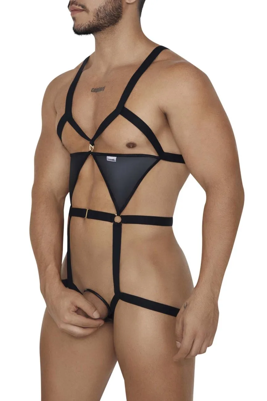 CandyMan 99665 Harness Bodysuit Color Black