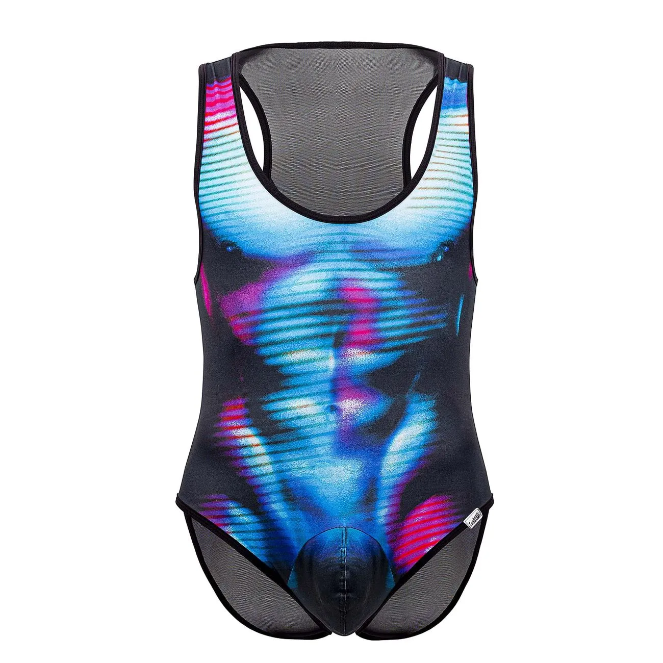 CandyMan 99725X Work-N-Out Bodysuit Color Moonlight Blue