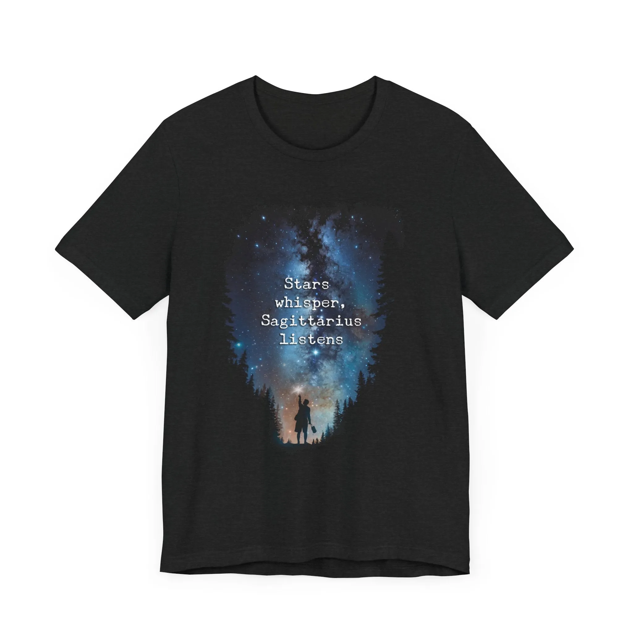 Capture the Cosmos: Celestial Forest Night T-Shirt