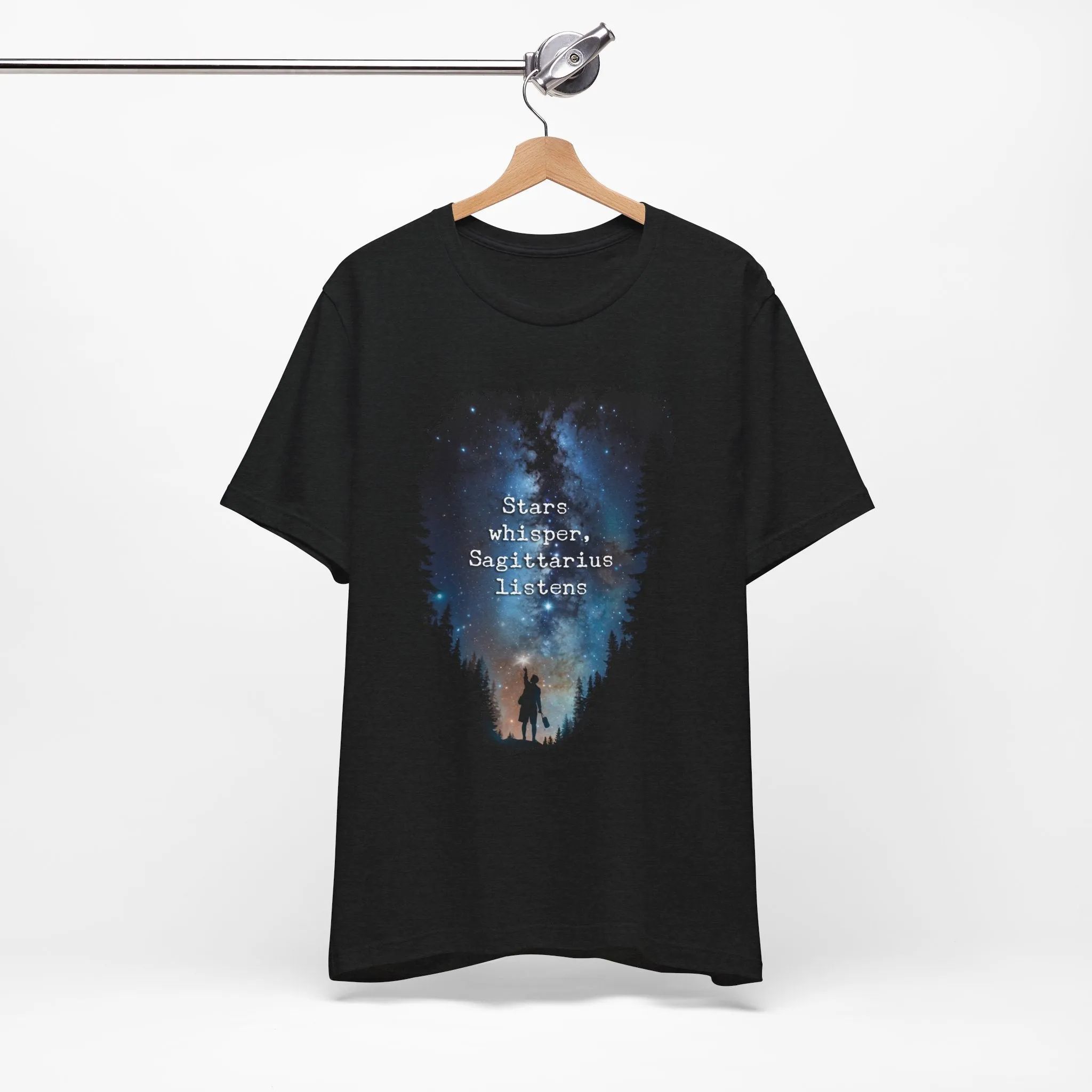 Capture the Cosmos: Celestial Forest Night T-Shirt