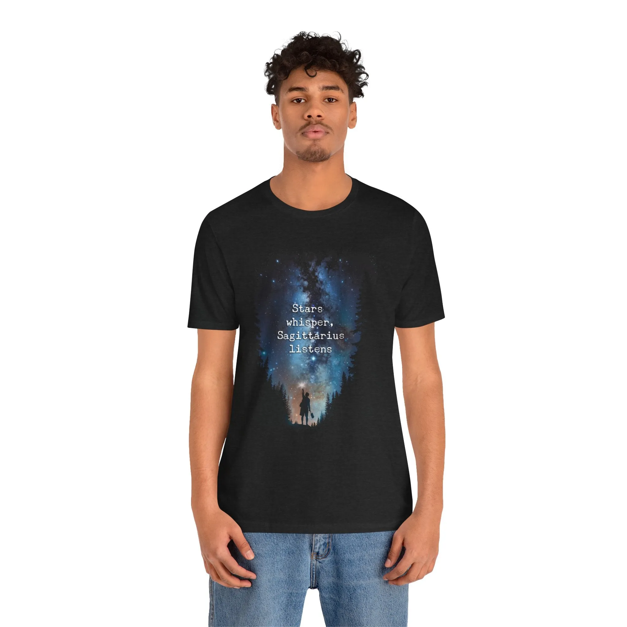 Capture the Cosmos: Celestial Forest Night T-Shirt