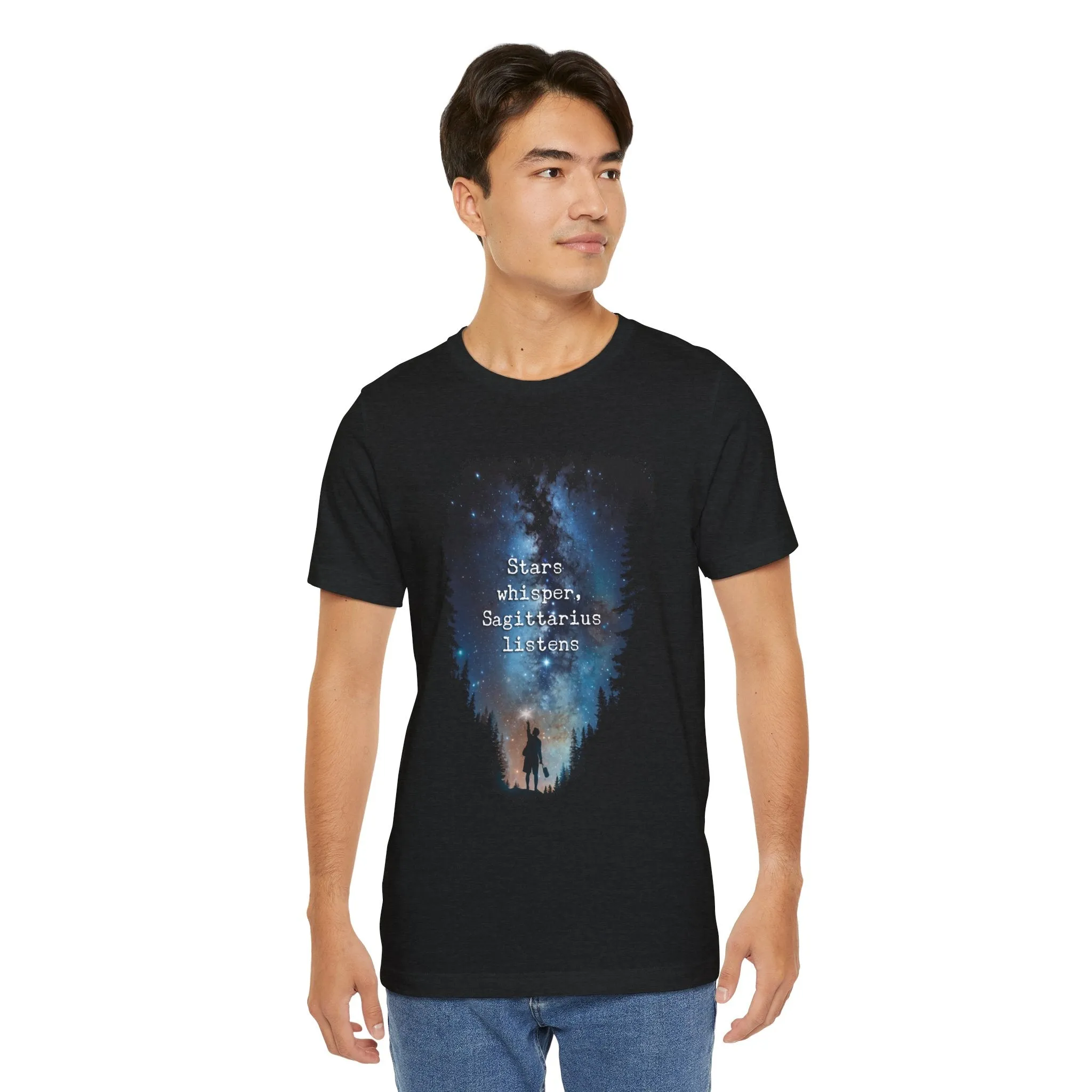 Capture the Cosmos: Celestial Forest Night T-Shirt