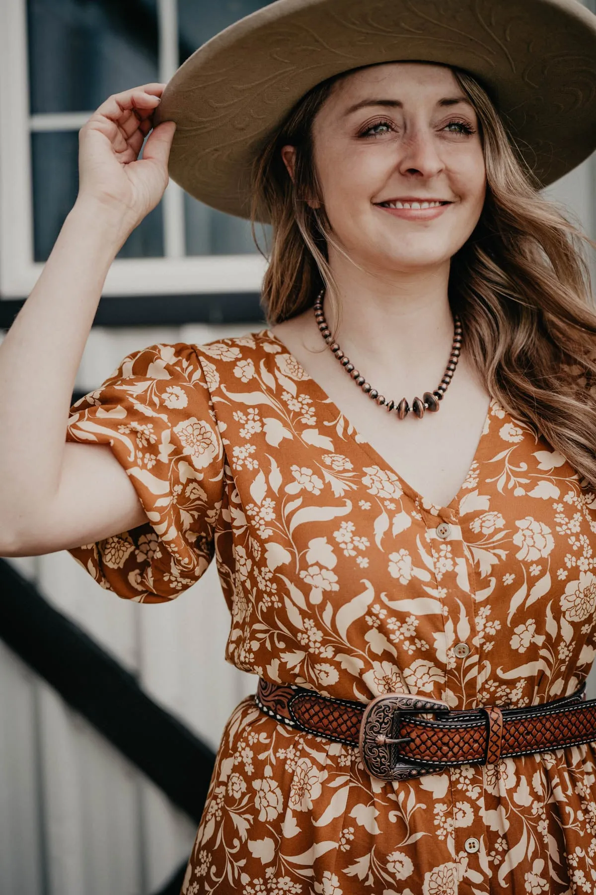 'Catalina' Mustard Floral Maxi Dress (M Only)