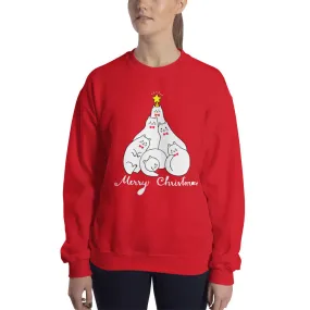 Cats Christmas Tree Women's Sweatshirt