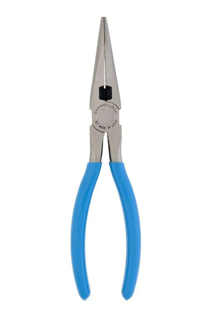 Channellock 317 8-Inch Long Nose Pliers with Side Cutter