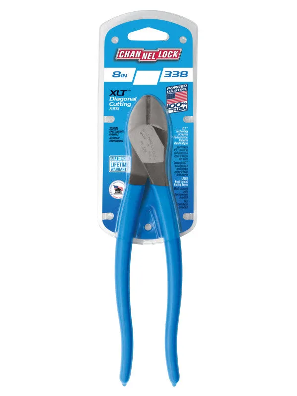 Channellock 338 8-Inch XLT™ Diagonal Lap Joint Cutting Pliers