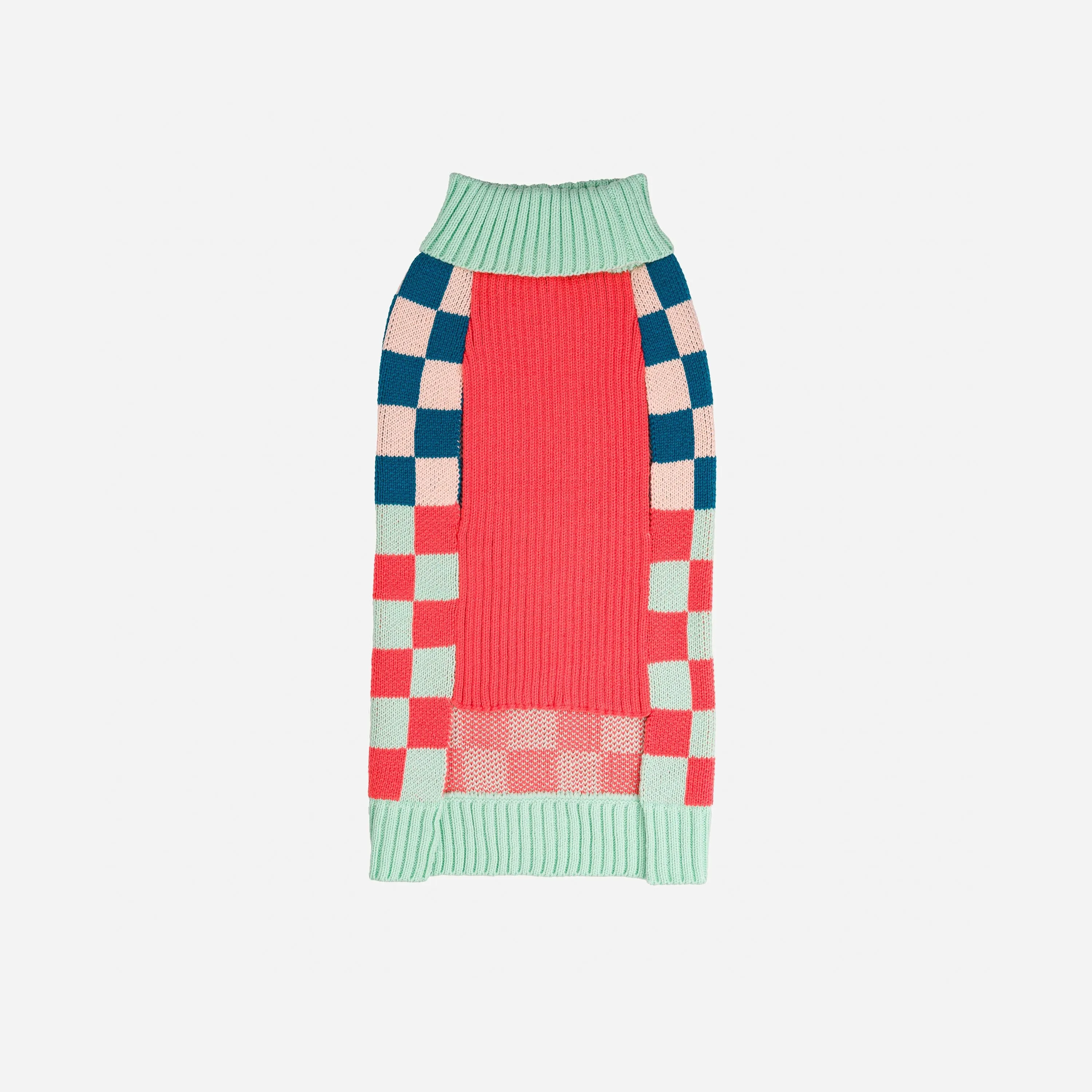 Checkerboard Dog Sweater