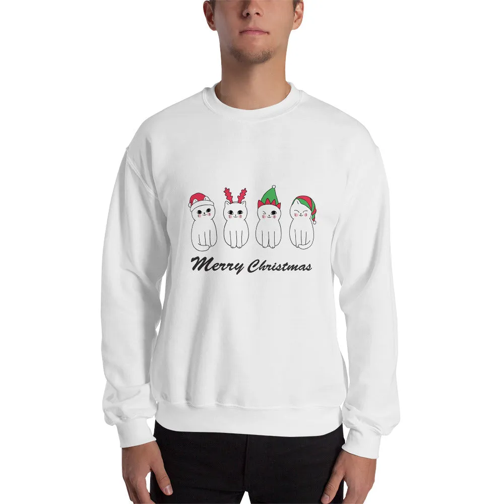 Christmas Cats Men's Sweatshirt