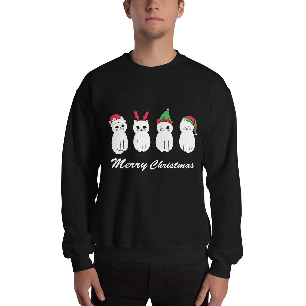 Christmas Cats Men's Sweatshirt