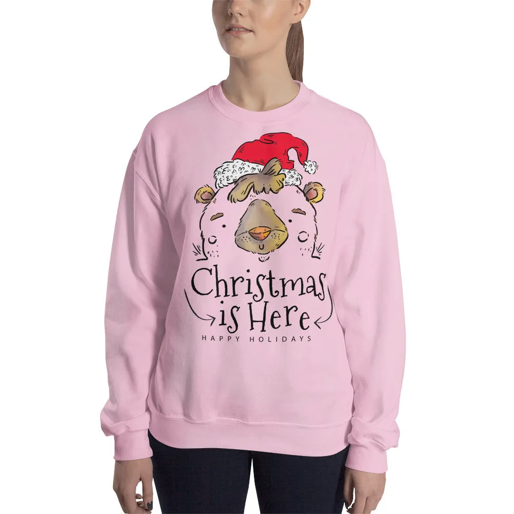 Christmas is Here Women's Sweatshirt